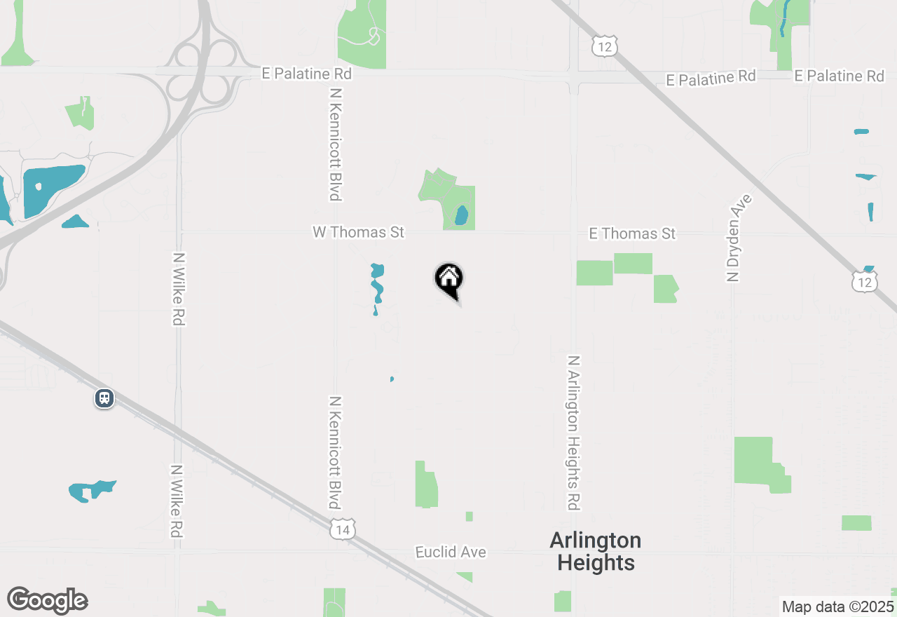 Map of 404 W Olive Street, Arlington Heights, IL 60004