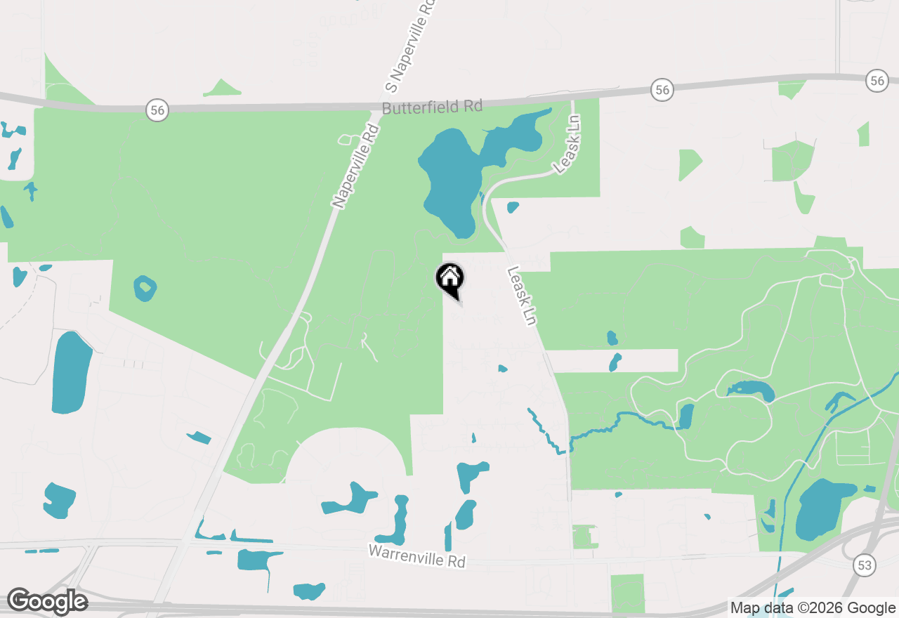 Map of 371 W Arboretum Circle, Wheaton, IL 60189