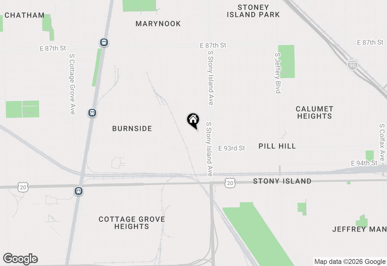 Map of 9201 S Blackstone Avenue, Chicago, IL 60619