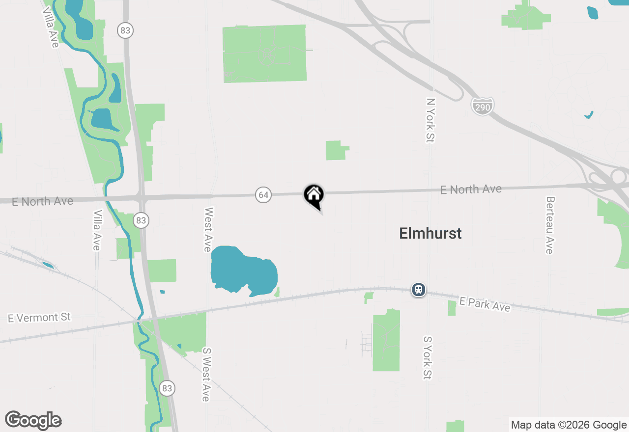 Map of 243 N Walnut Street, Elmhurst, IL 60126