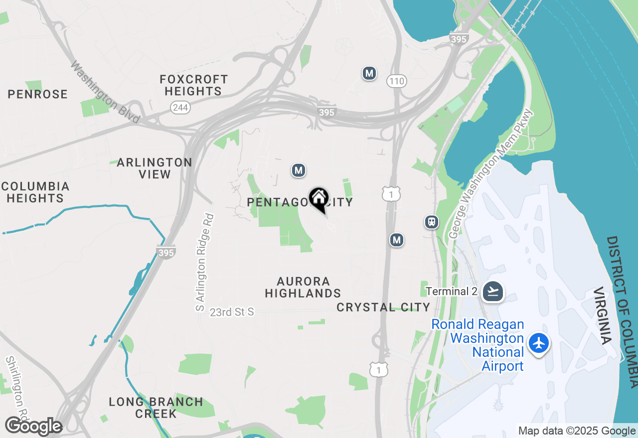 Map of 642 15th Street S #2, Arlington, VA 22202