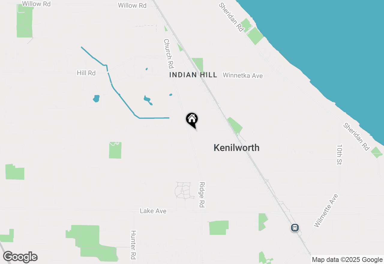 Map of 505 Ridge Road, Kenilworth, IL 60043