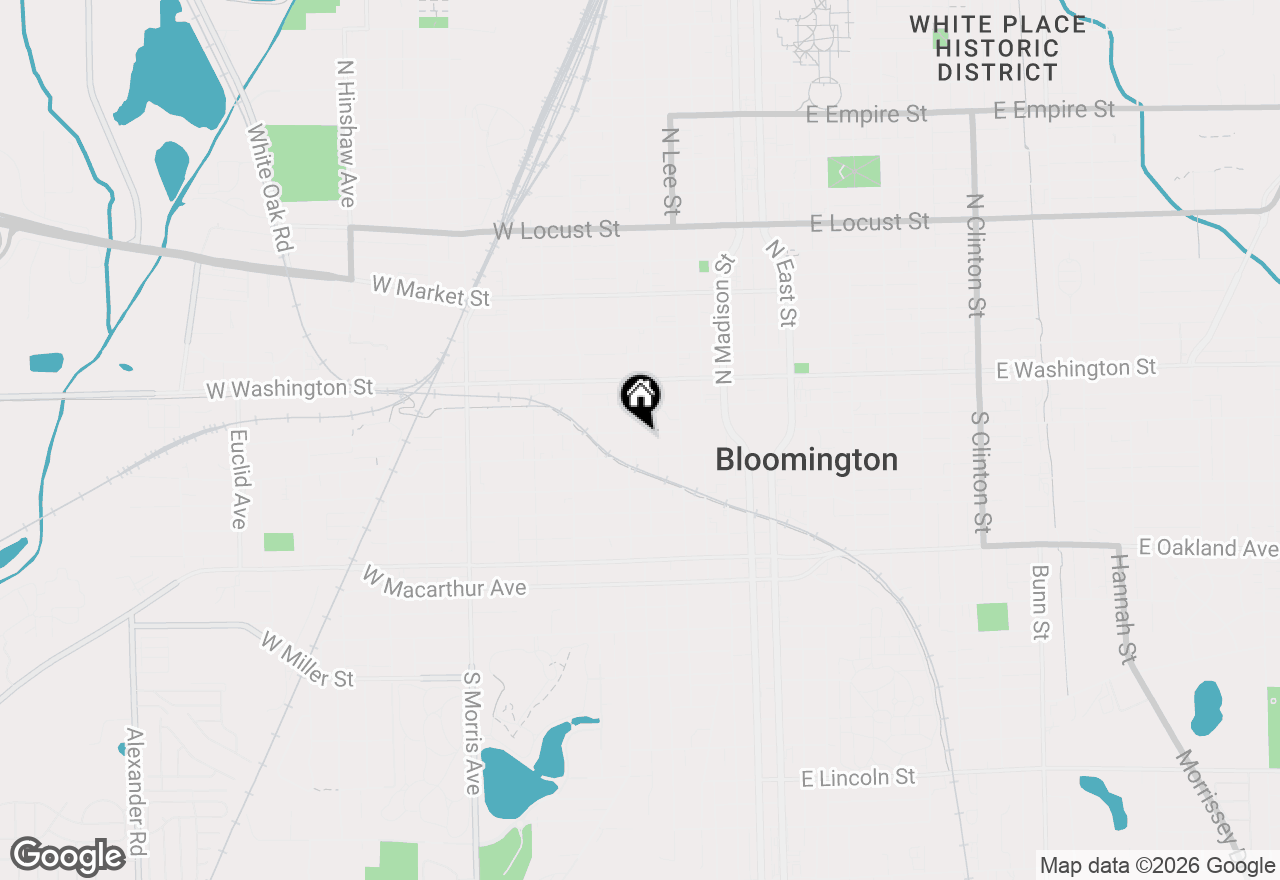 Map of 520 W Grove Street, Bloomington, IL 61701