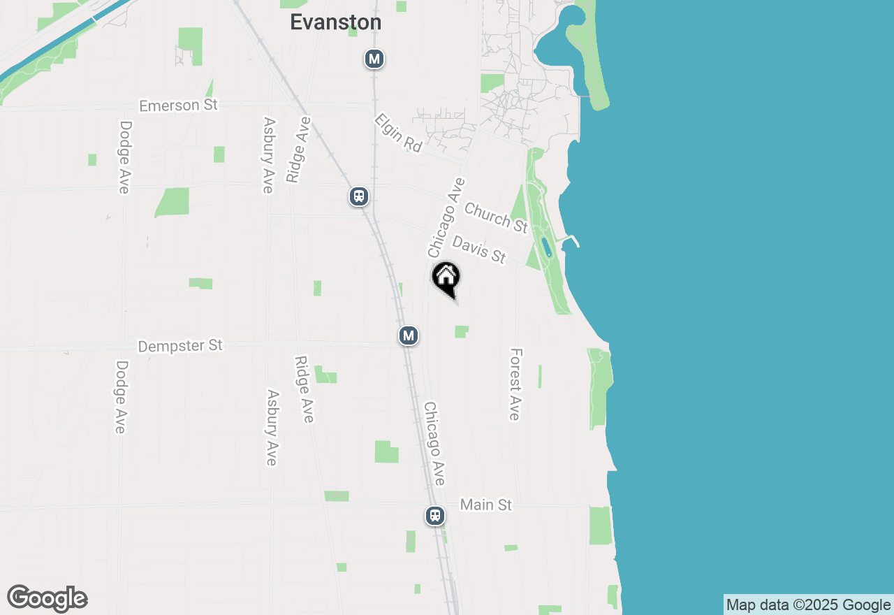 Map of (Address confidential), Evanston, Illinois 60201