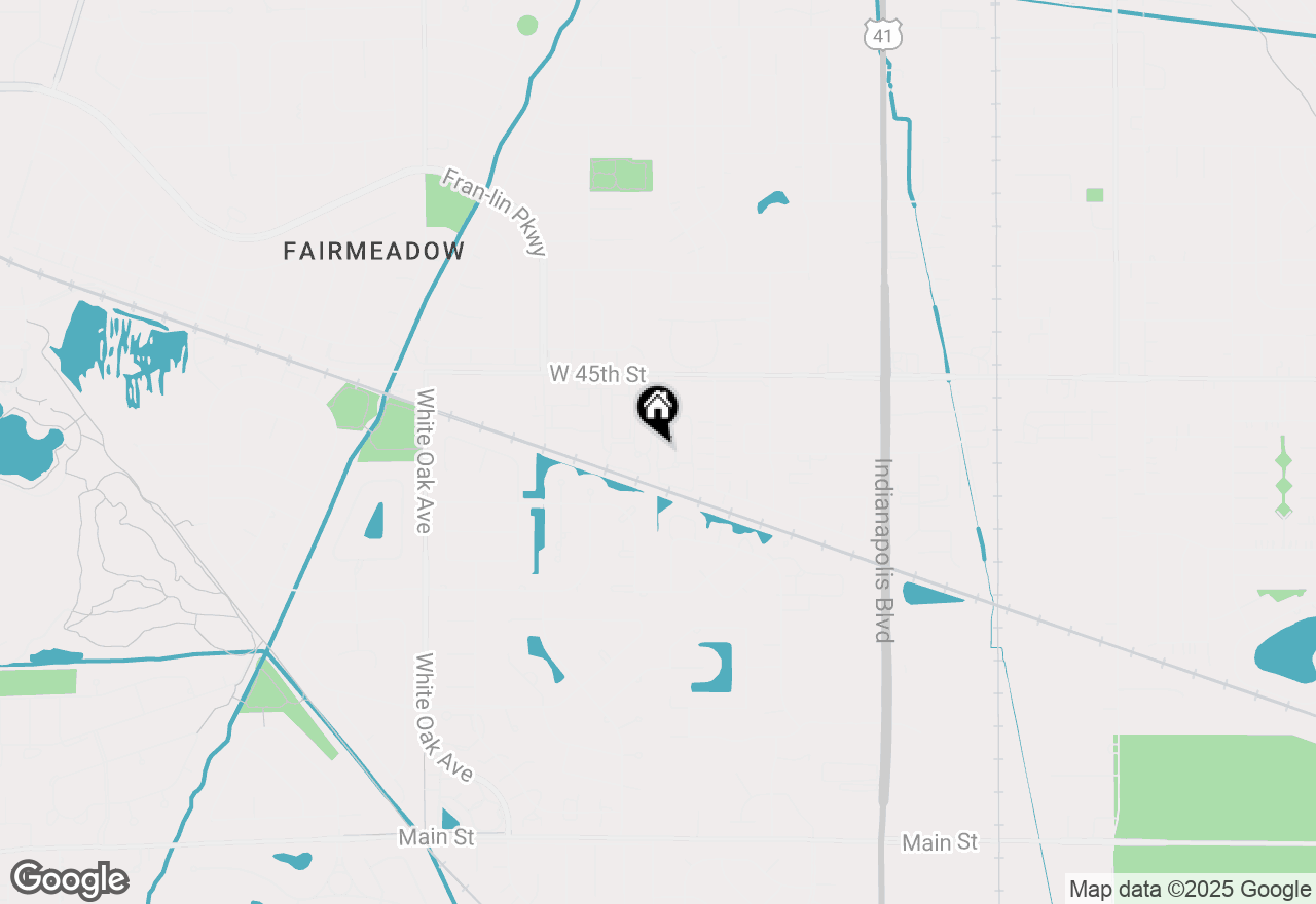 Map of 9814 Wildwood Court #2A, Highland, IN 46322