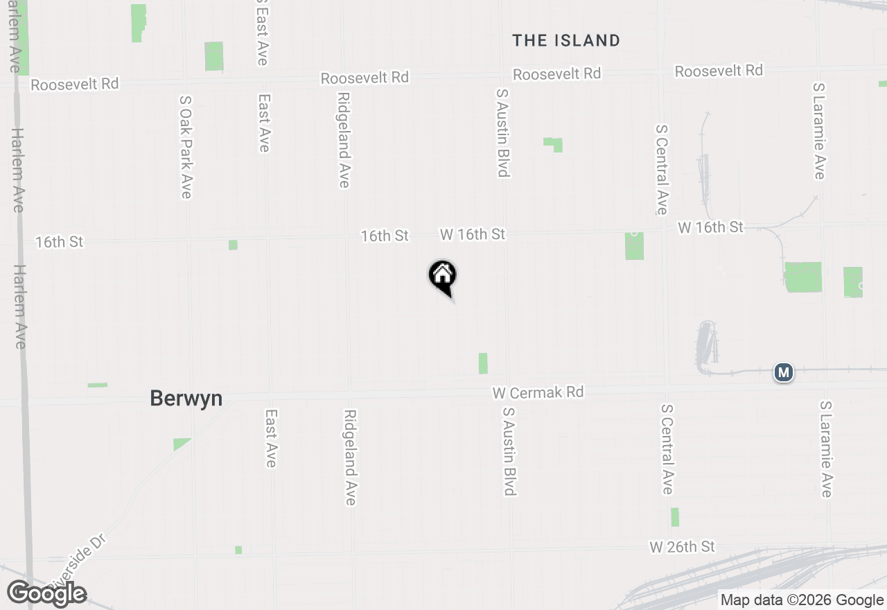 Map of 1842 S 61st Court, Cicero, IL 60804