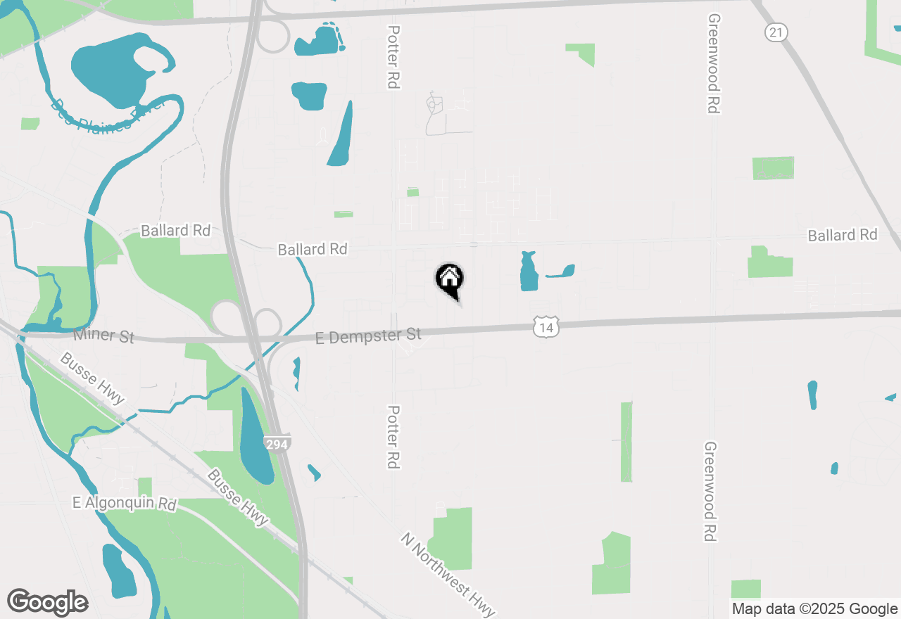 Map of 8802 Briar Court #3A, Des Plaines, IL 60016