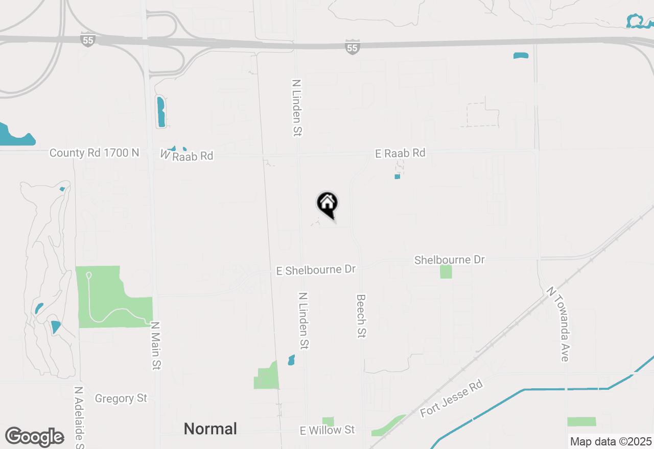 Map of 440 Beechwood Court, Normal, IL 61761