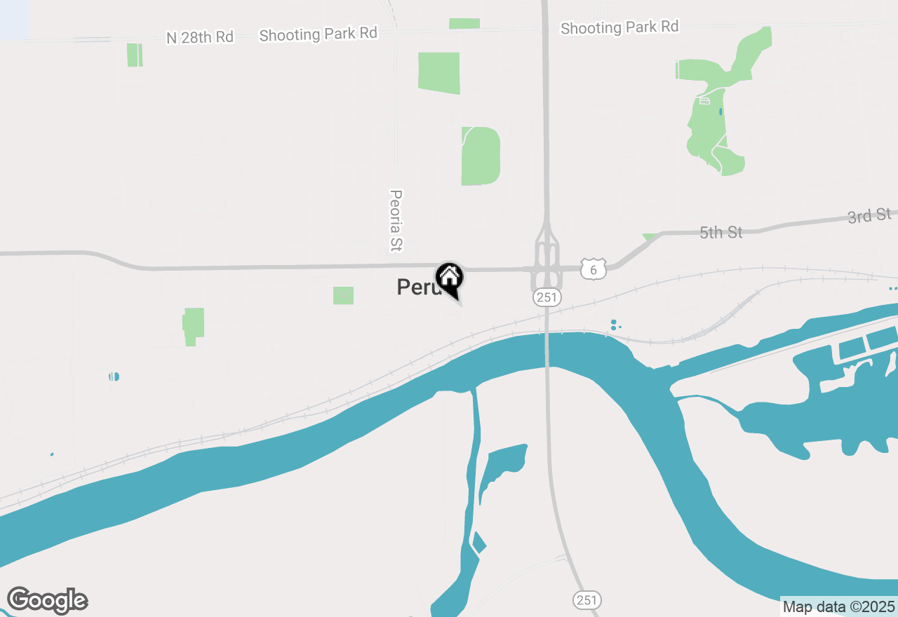 Map of 1516 2nd Street, Peru, IL 61354