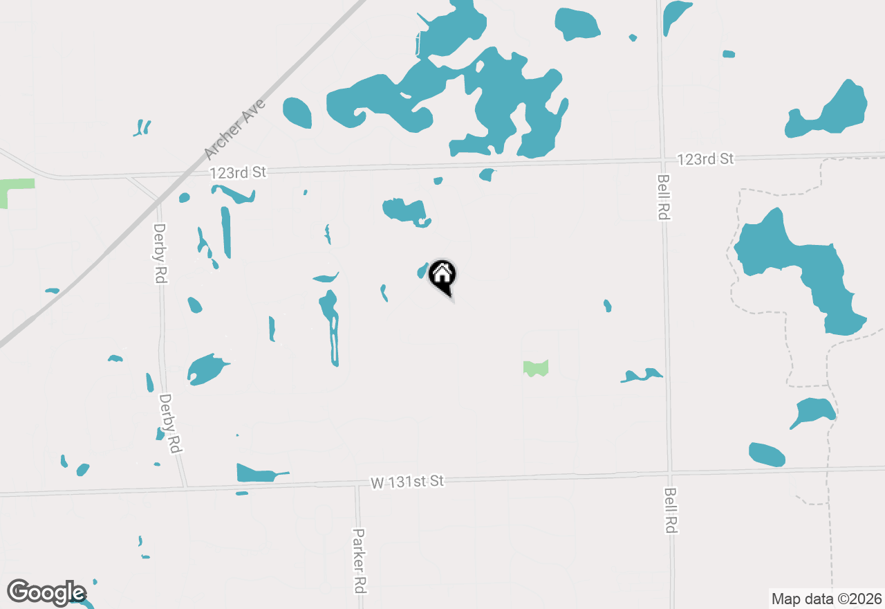 Map of 12585 Eileen Street, Lemont, IL 60439