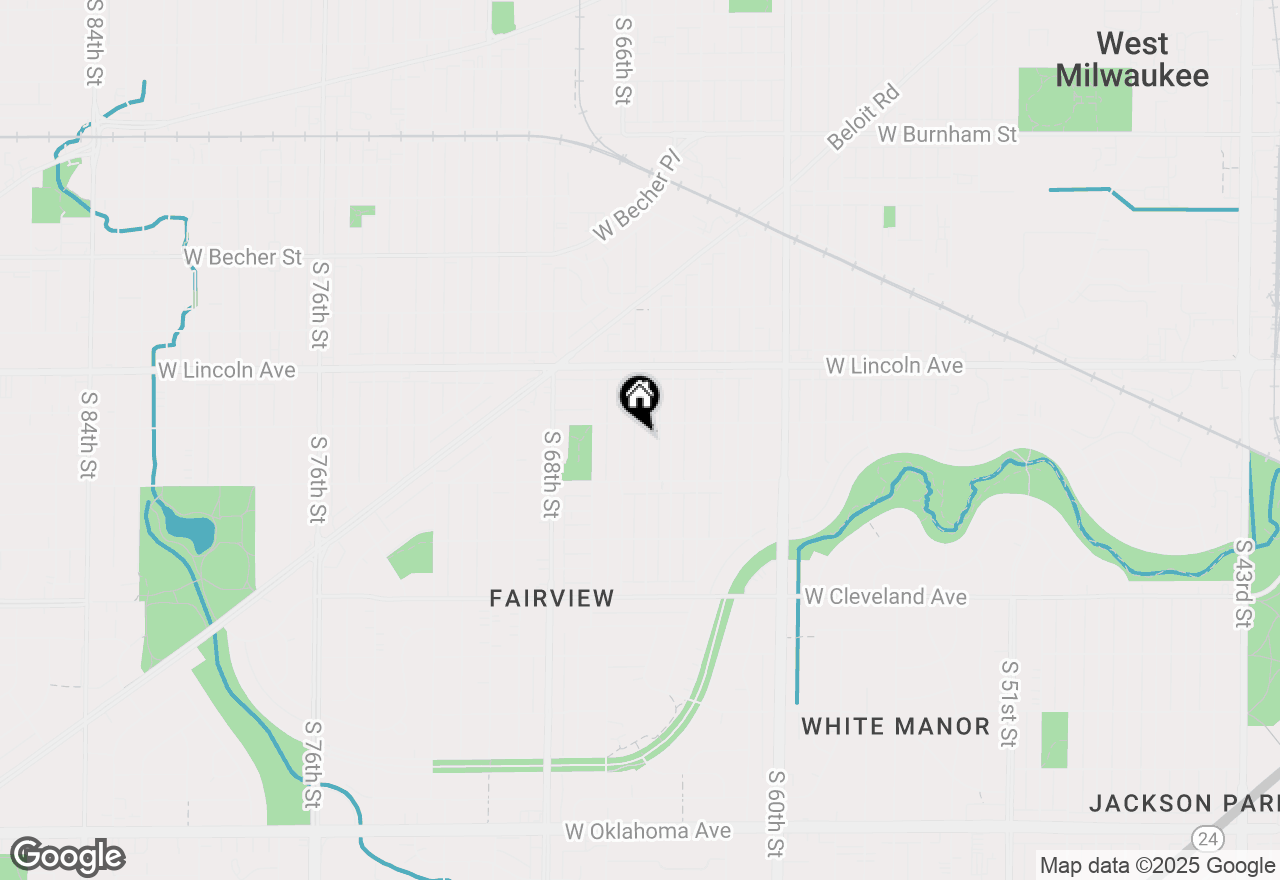 Map of 2421 S 65th St, West Allis, WI 53219