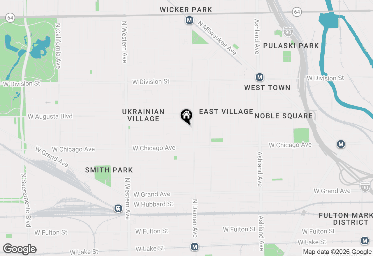 Map of 2024 W Iowa Street #3B, Chicago, IL 60622