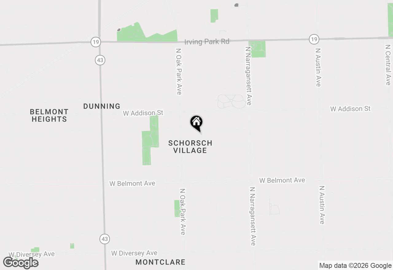 Map of 3440 N Normandy Avenue, Chicago, IL 60634