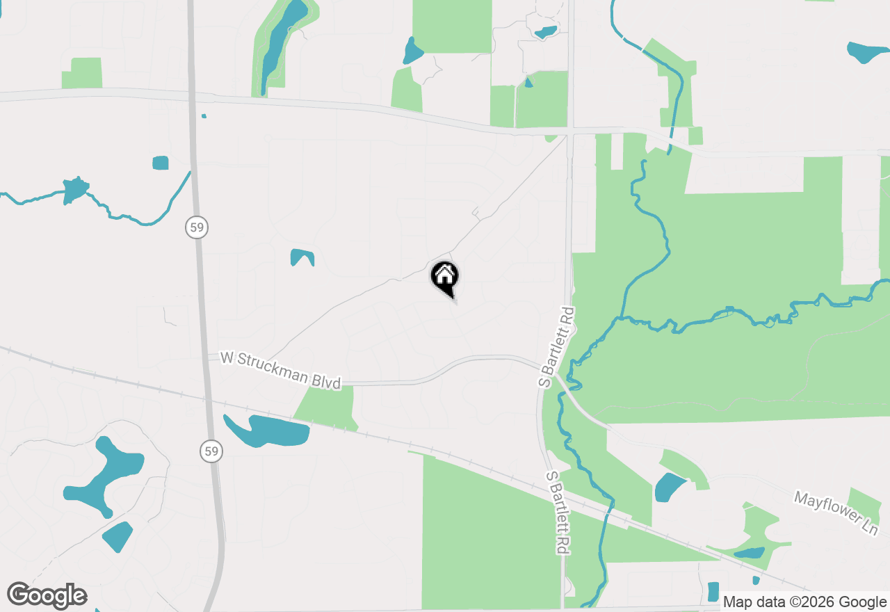 Map of 697 Gardenia Lane, Bartlett, IL 60103