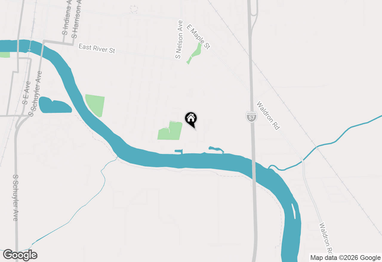 Map of 1250 Justine Drive, Kankakee, IL 60901
