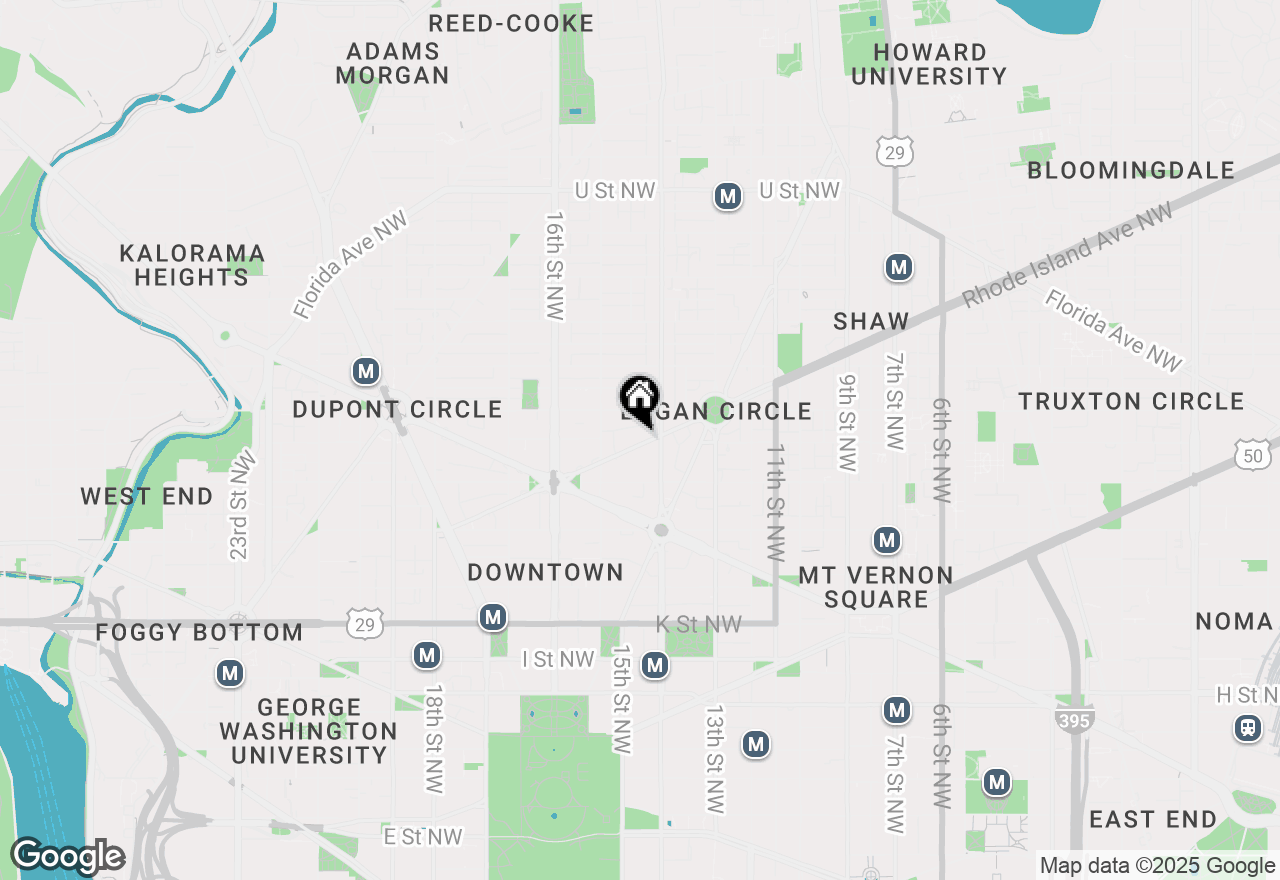 Map of 1425 Rhode Island Avenue Nw #61, Washington, DC 20005