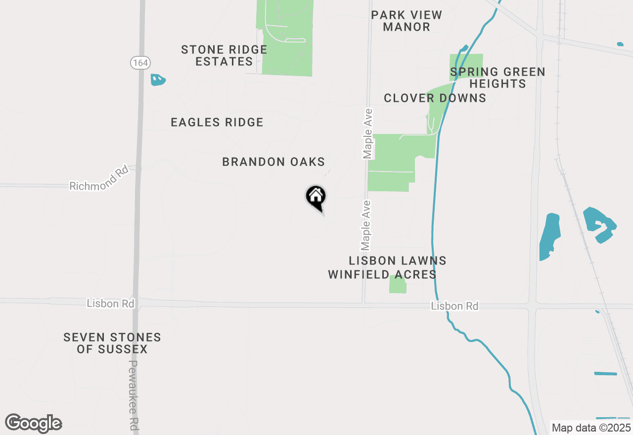 Map of W242N5609 Simona Ct, Sussex, WI 53089