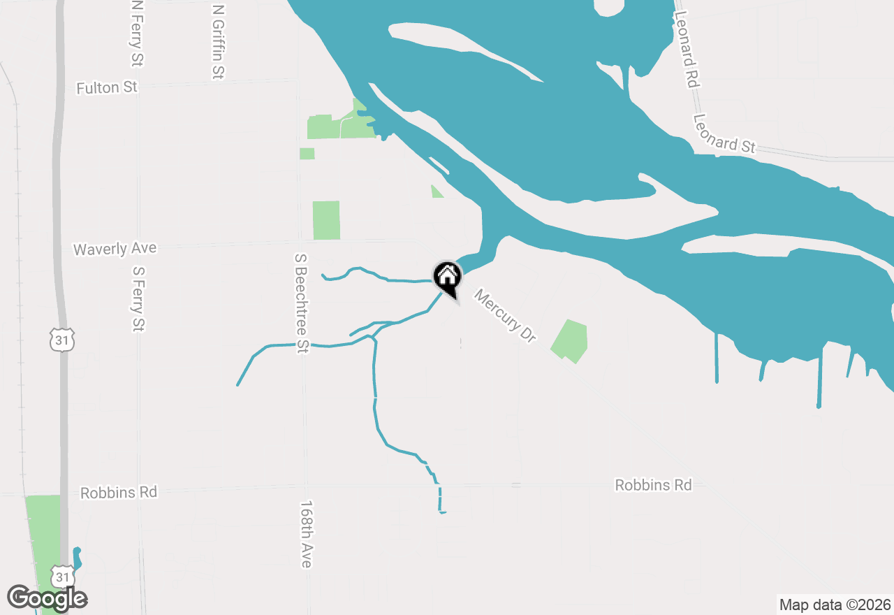 Map of 845 Bluff Creek Drive, Grand Haven, MI 49417