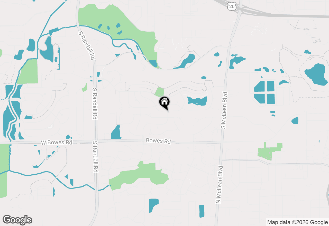 Map of 1863 Castle Pines Circle, Elgin, IL 60123