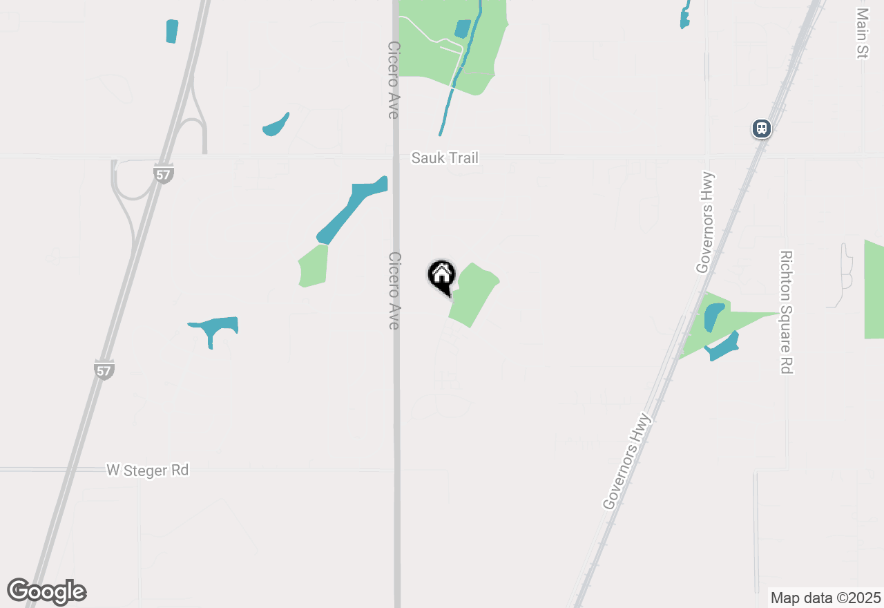 Map of 4637 Clarendon Avenue, Richton Park, IL 60471