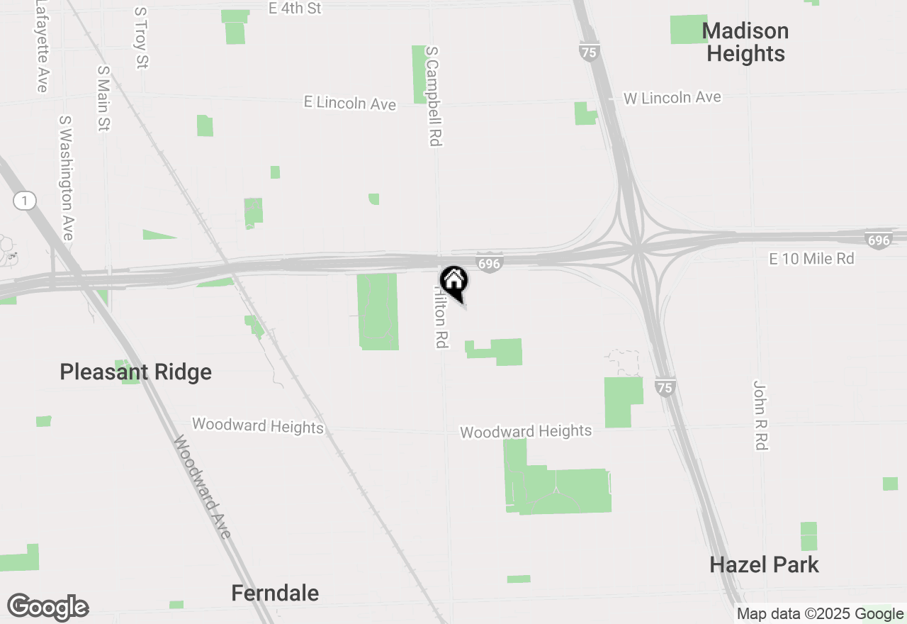 Map of 3239 Mcdowell Street, Ferndale, MI 48220