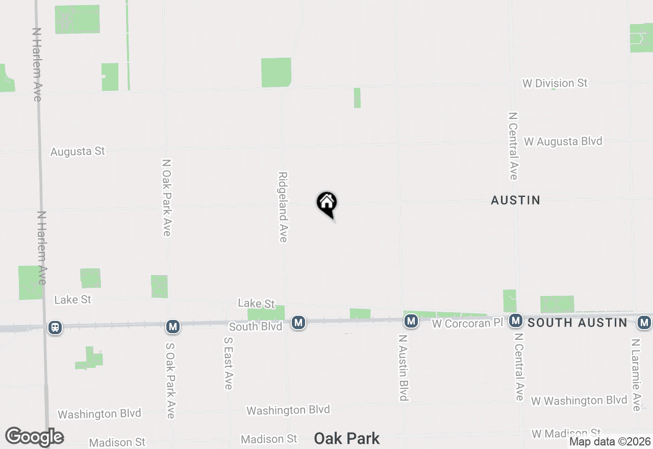 Map of (Address confidential), Oak Park, Illinois 60302