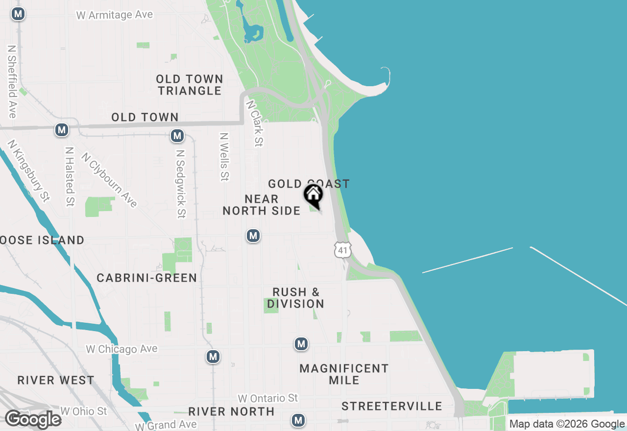 Map of 1235 N Astor Street #2S, Chicago, IL 60610