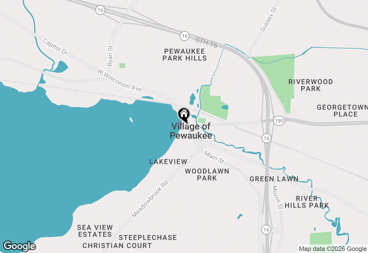 Map of 130 W Wisconsin Ave #23, Pewaukee, WI 53072