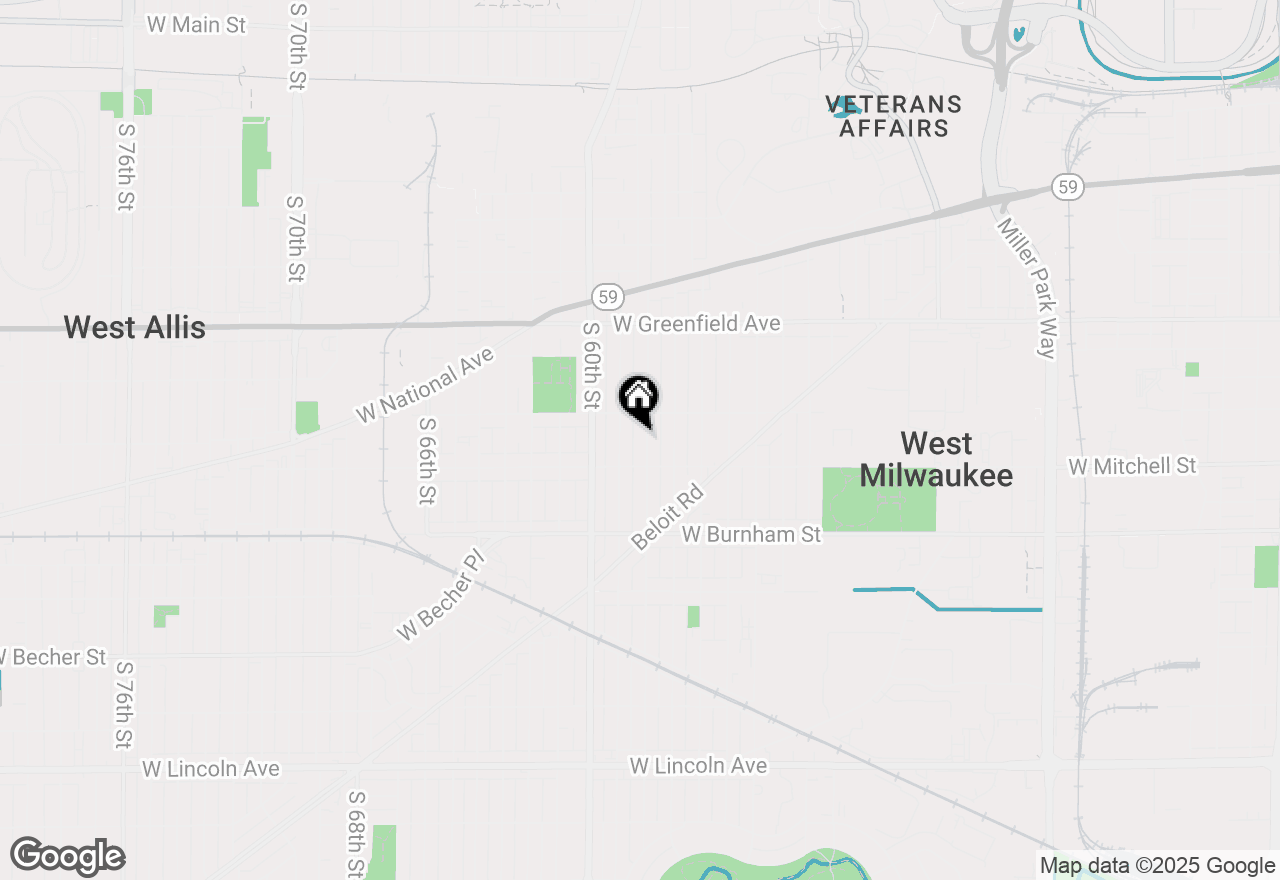 Map of 1635 S 58th St, West Allis, WI 53214