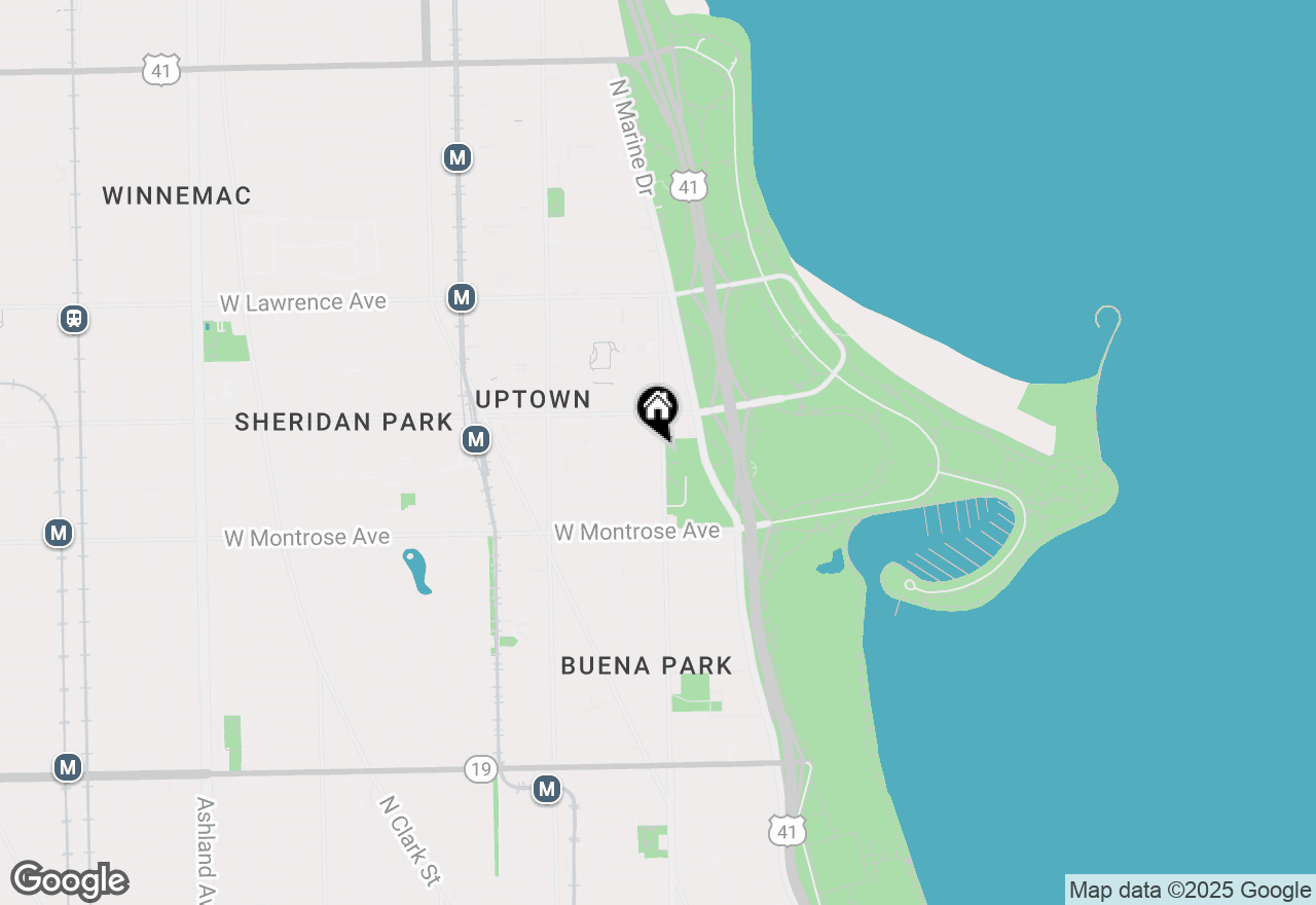 Map of 4520 N Clarendon Avenue #304, Chicago, IL 60640