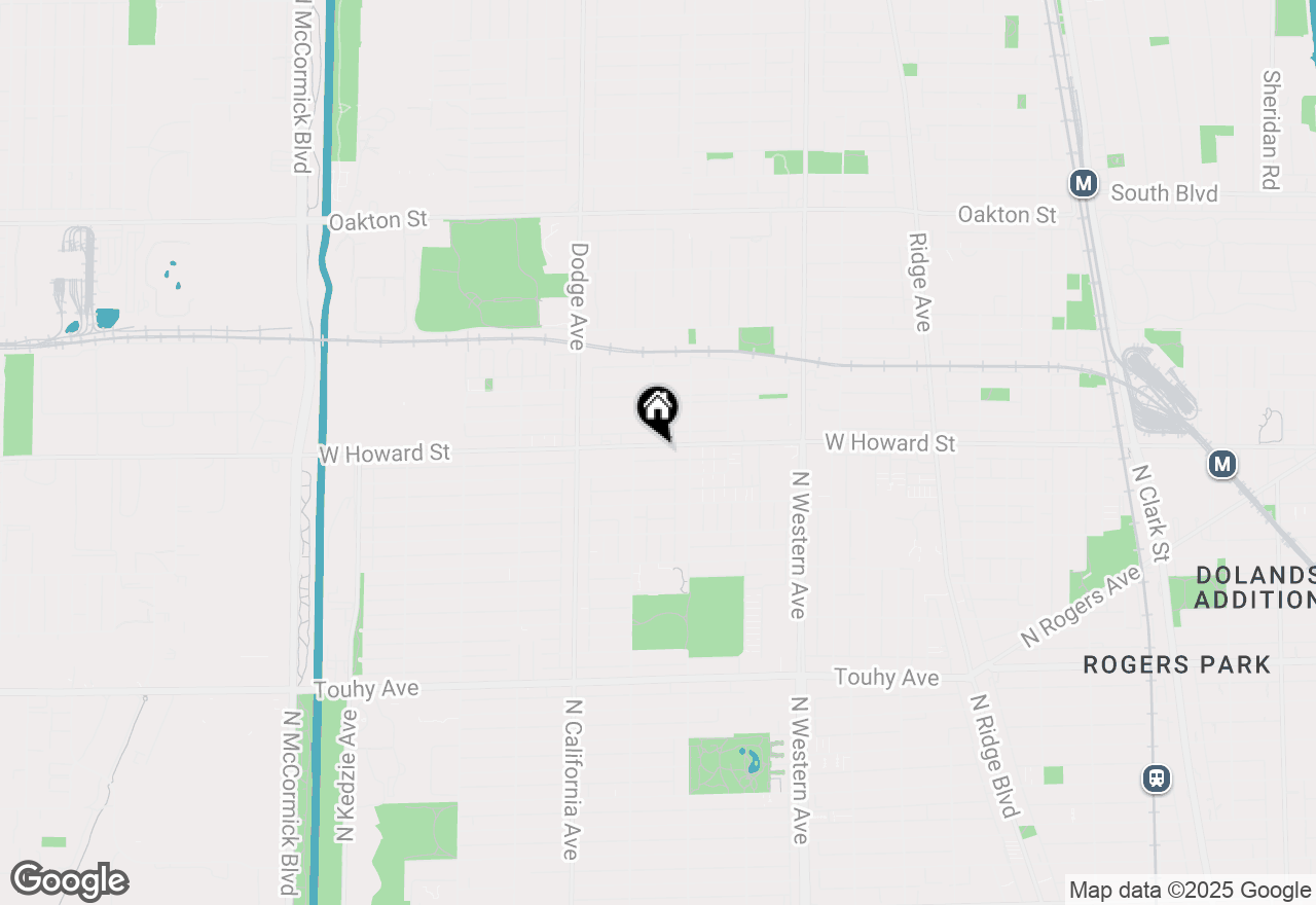 Map of 2633 W Howard Street, Chicago, IL 60645