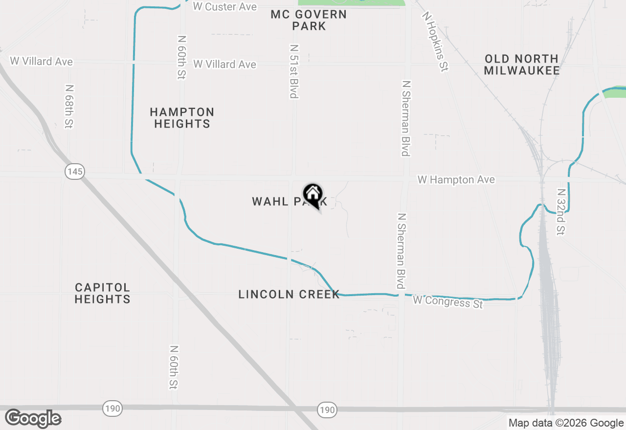 Map of 4673 N 49th St, Milwaukee, WI 53218
