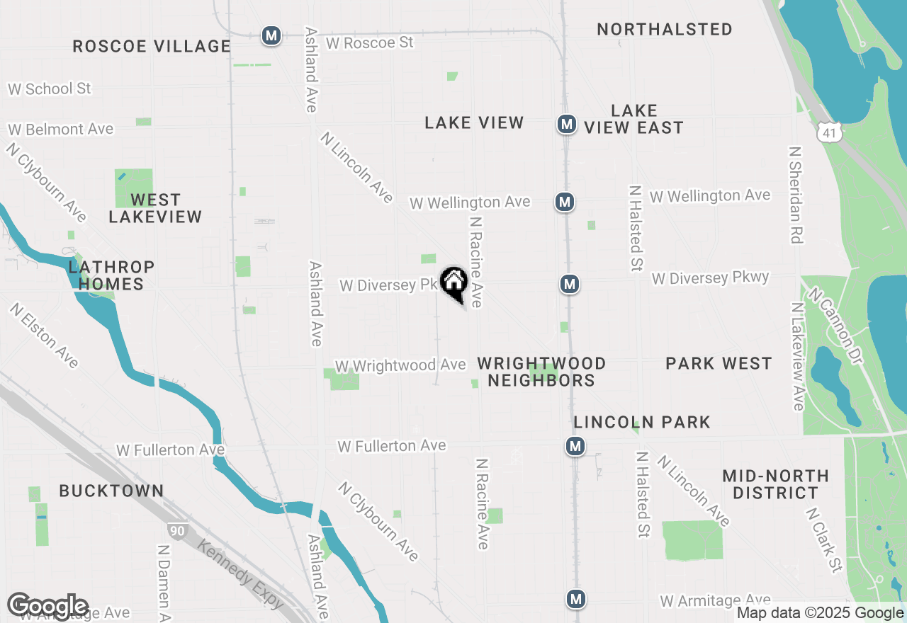 Map of 2714 N Magnolia Avenue, Chicago, IL 60614