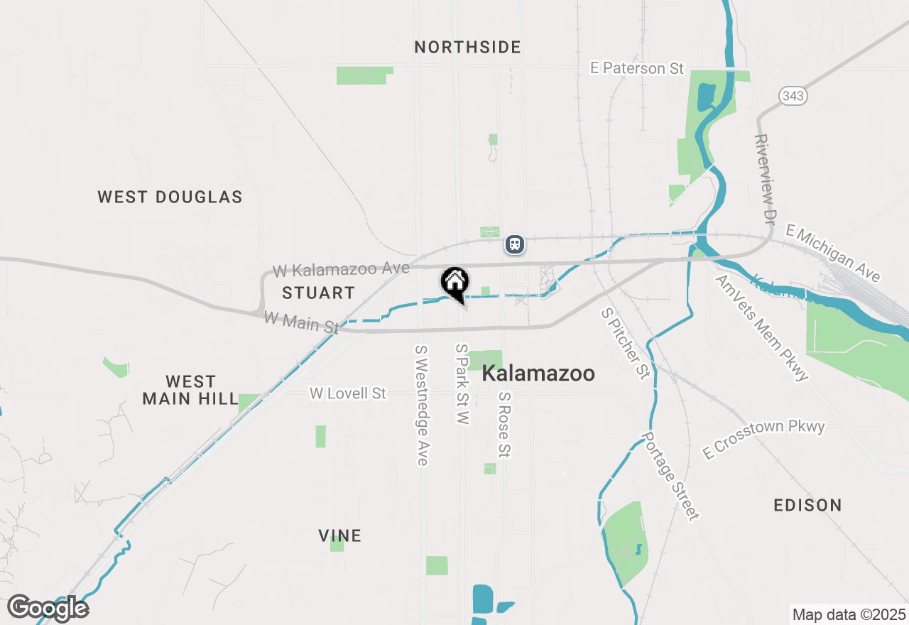 Map of 137 N Park Street #102, Kalamazoo, MI 49007