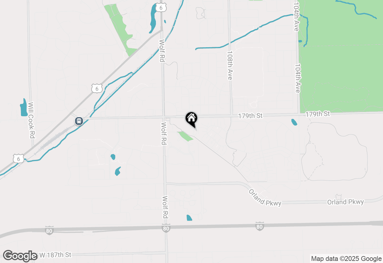 Map of 17958 Fountain Circle, Orland Park, IL 60467
