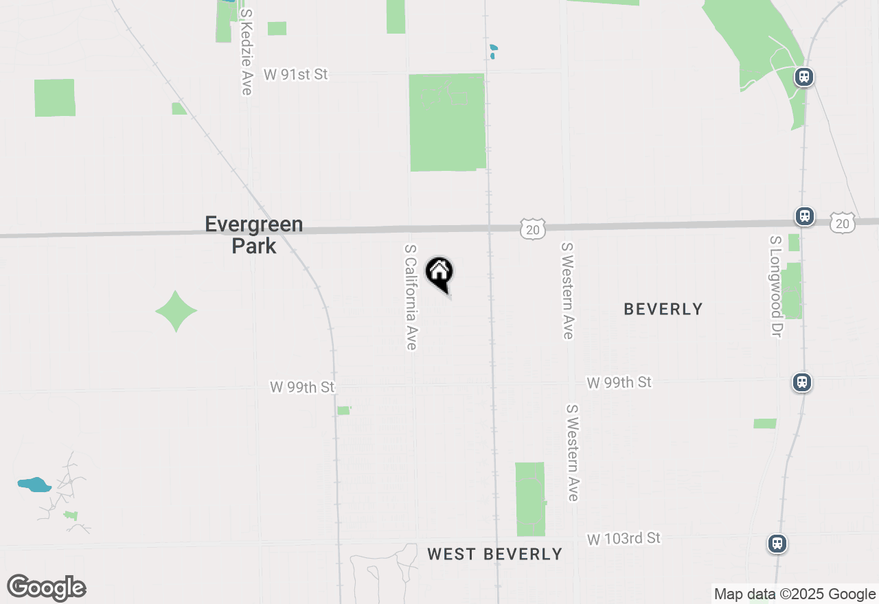 Map of 2720 W 97th Street, Evergreen Park, IL 60805