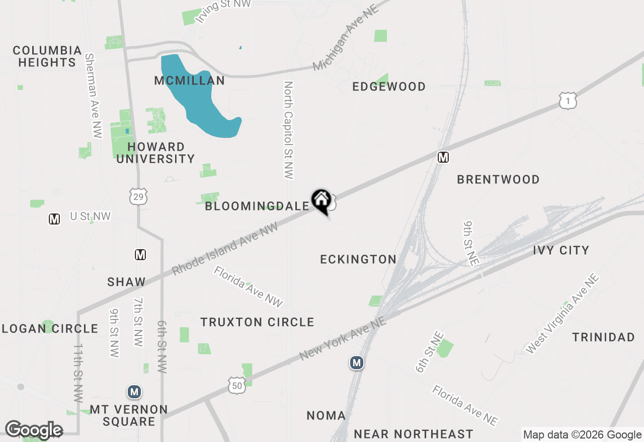 Map of 1931 1st Street Ne, Washington, DC 20002