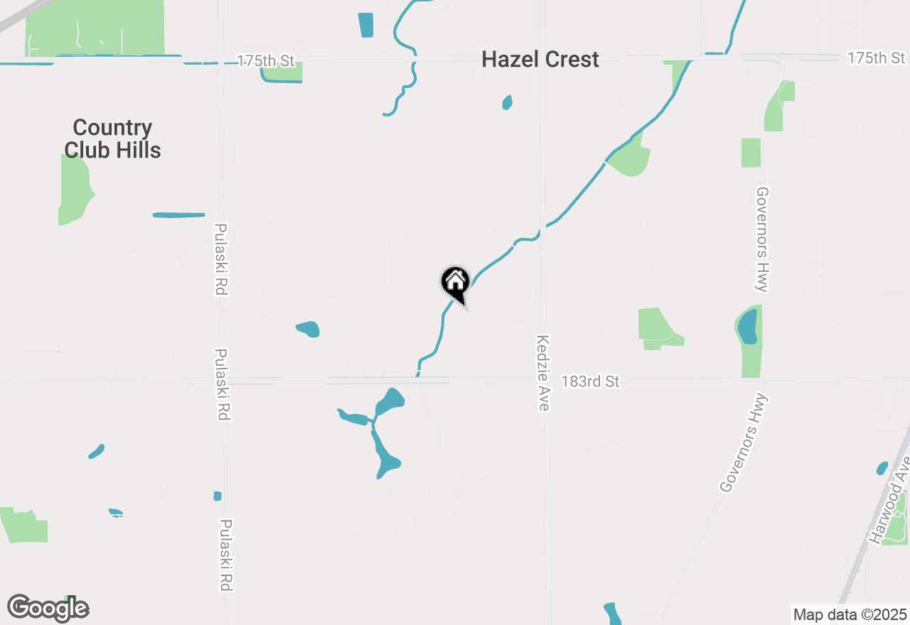 Map of 3406 Seine Court, Hazel Crest, IL 60429