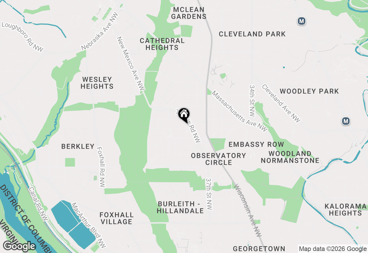 Map of 3827 Davis Place Nw #5, Washington, DC 20007