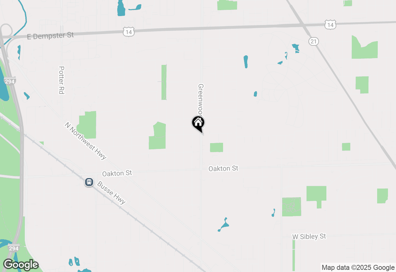 Map of 1144 N Greenwood Avenue, Park Ridge, IL 60068