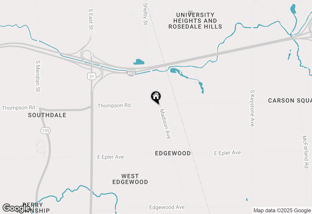 Map of 5002 Madison Avenue, Indianapolis, IN 46227