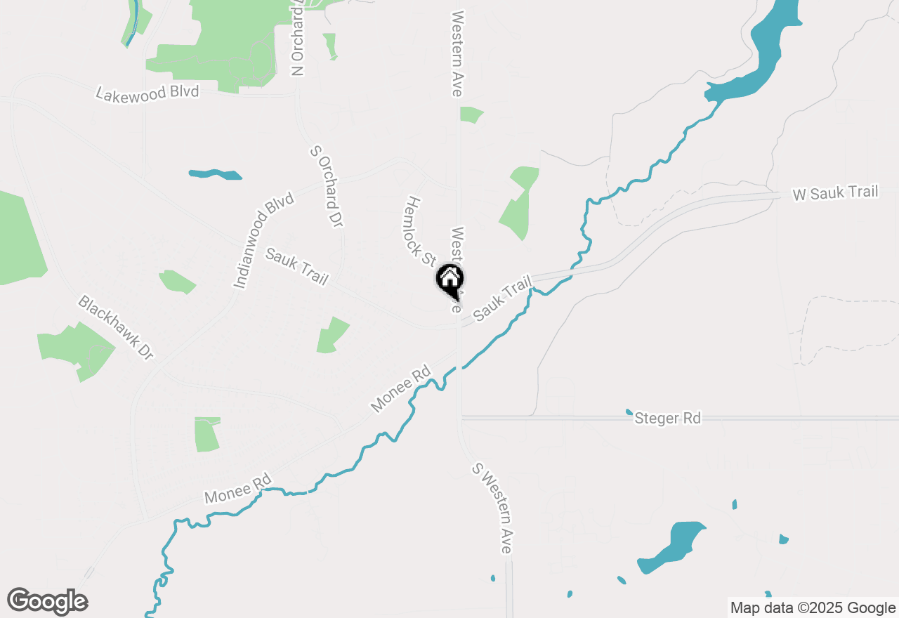 Map of 5 Oak Lane, Park Forest, IL 60466