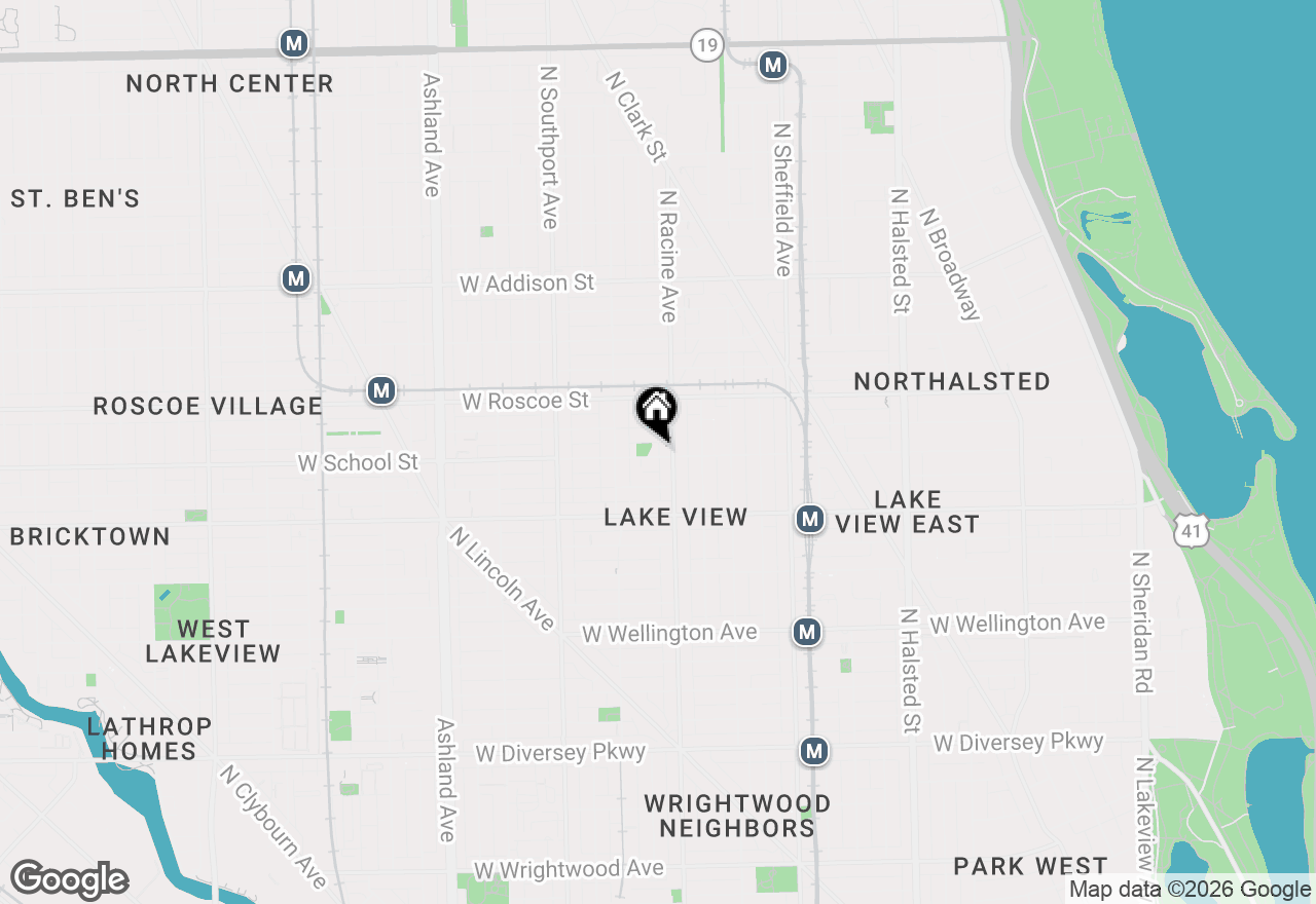 Map of 1214 W School Street, Chicago, IL 60657