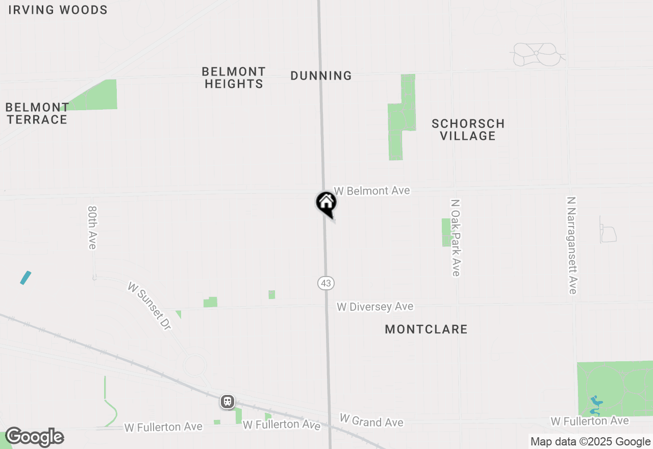 Map of 3051 N Harlem Avenue #3N, Chicago, IL 60634
