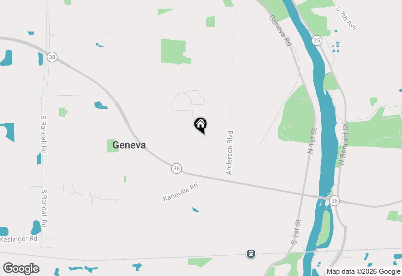 Map of 422 Logan Avenue, Geneva, IL 60134