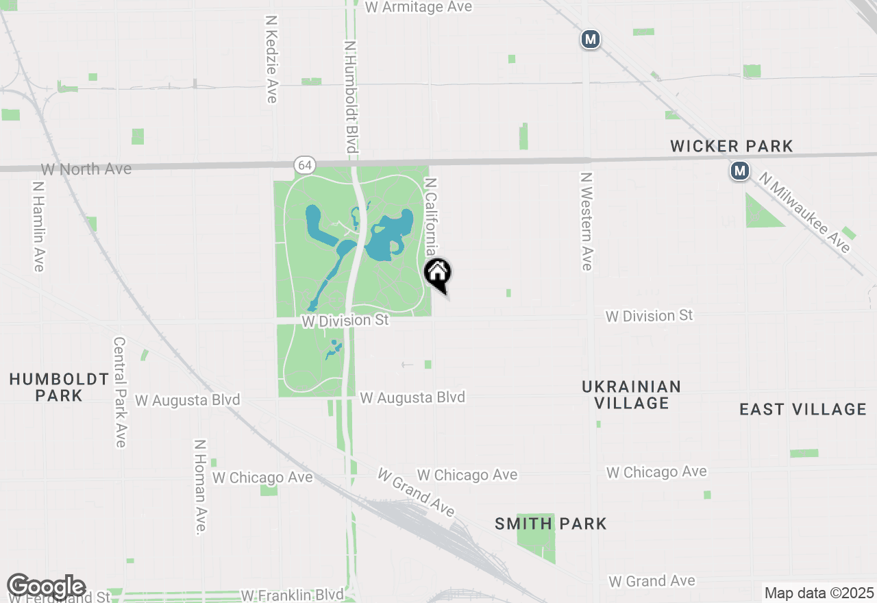 Map of 1225 N California Avenue #4C, Chicago, IL 60622