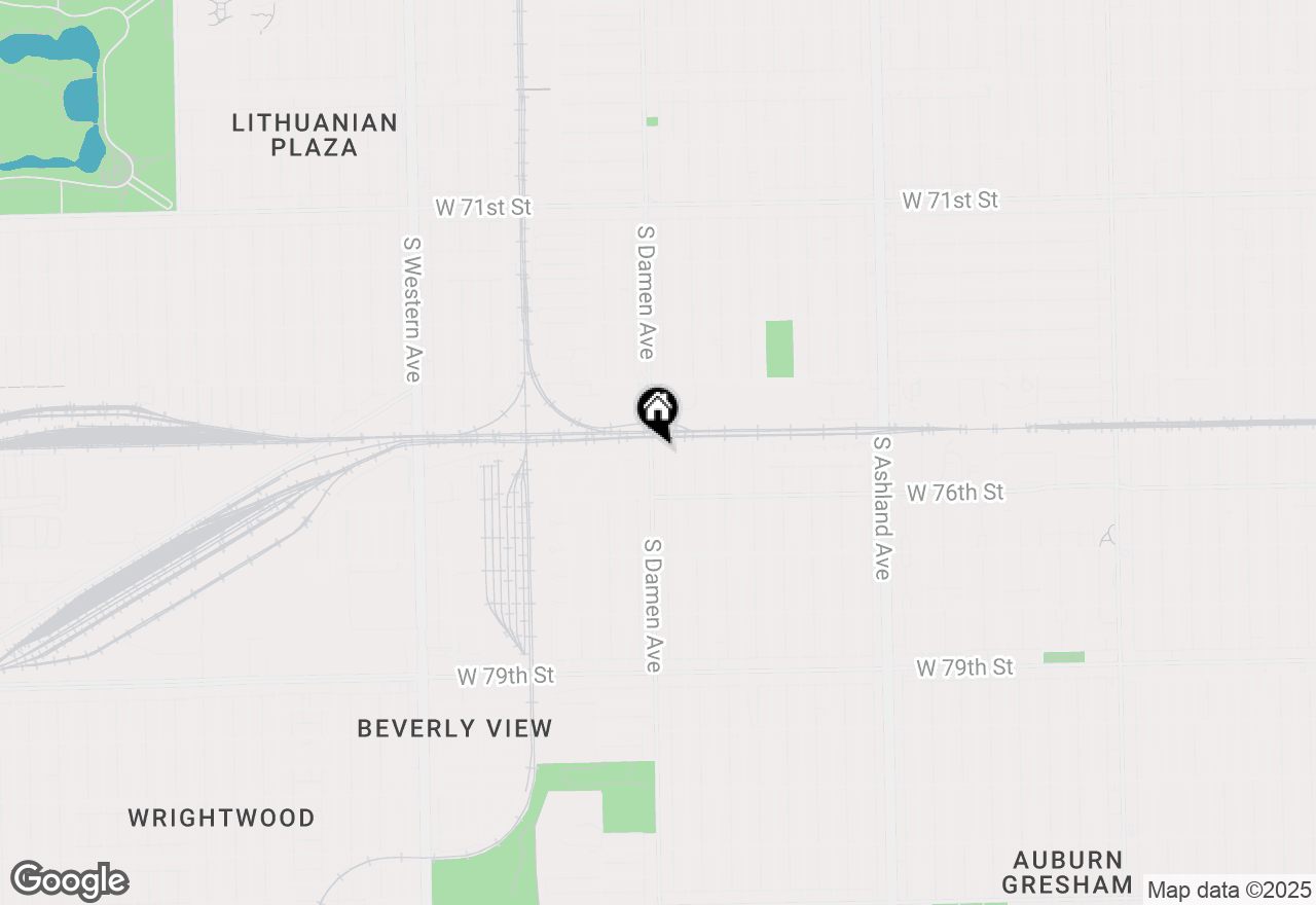 Map of 7511 S Damen Avenue, Chicago, IL 60620