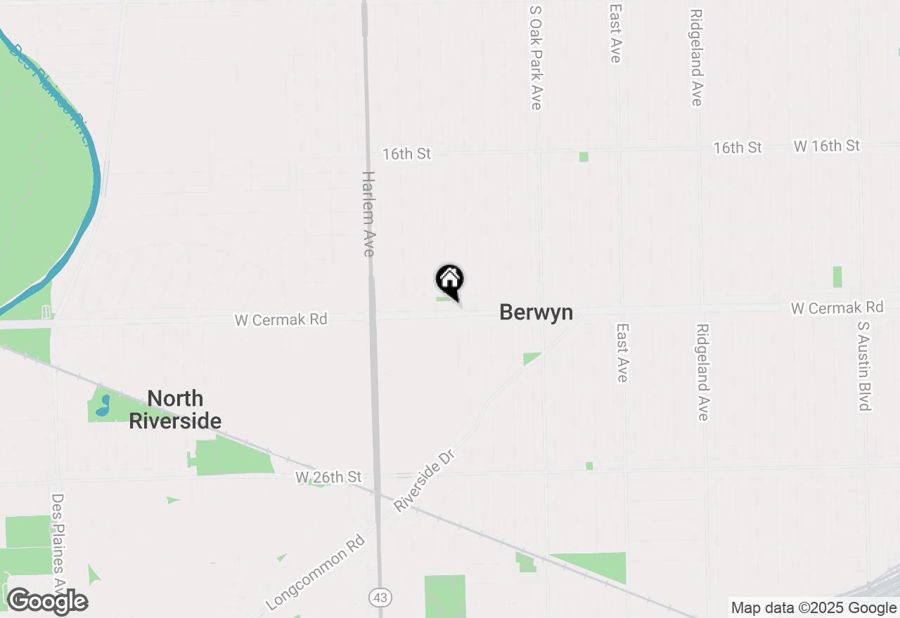 Map of 7008 W Cermak Road, Berwyn, IL 60402