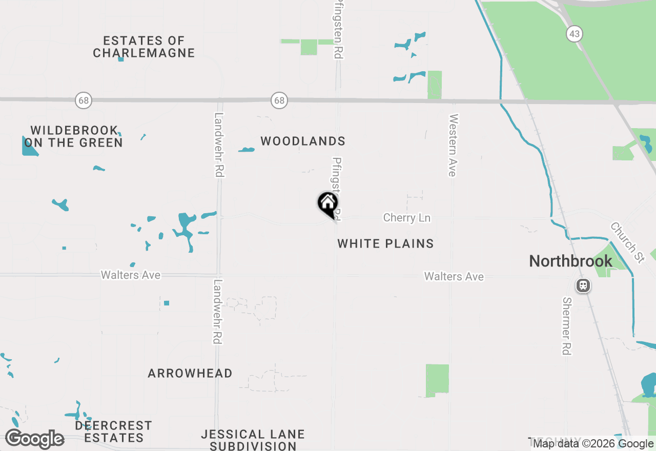 Map of 2811 Cherry Lane, Northbrook, IL 60062