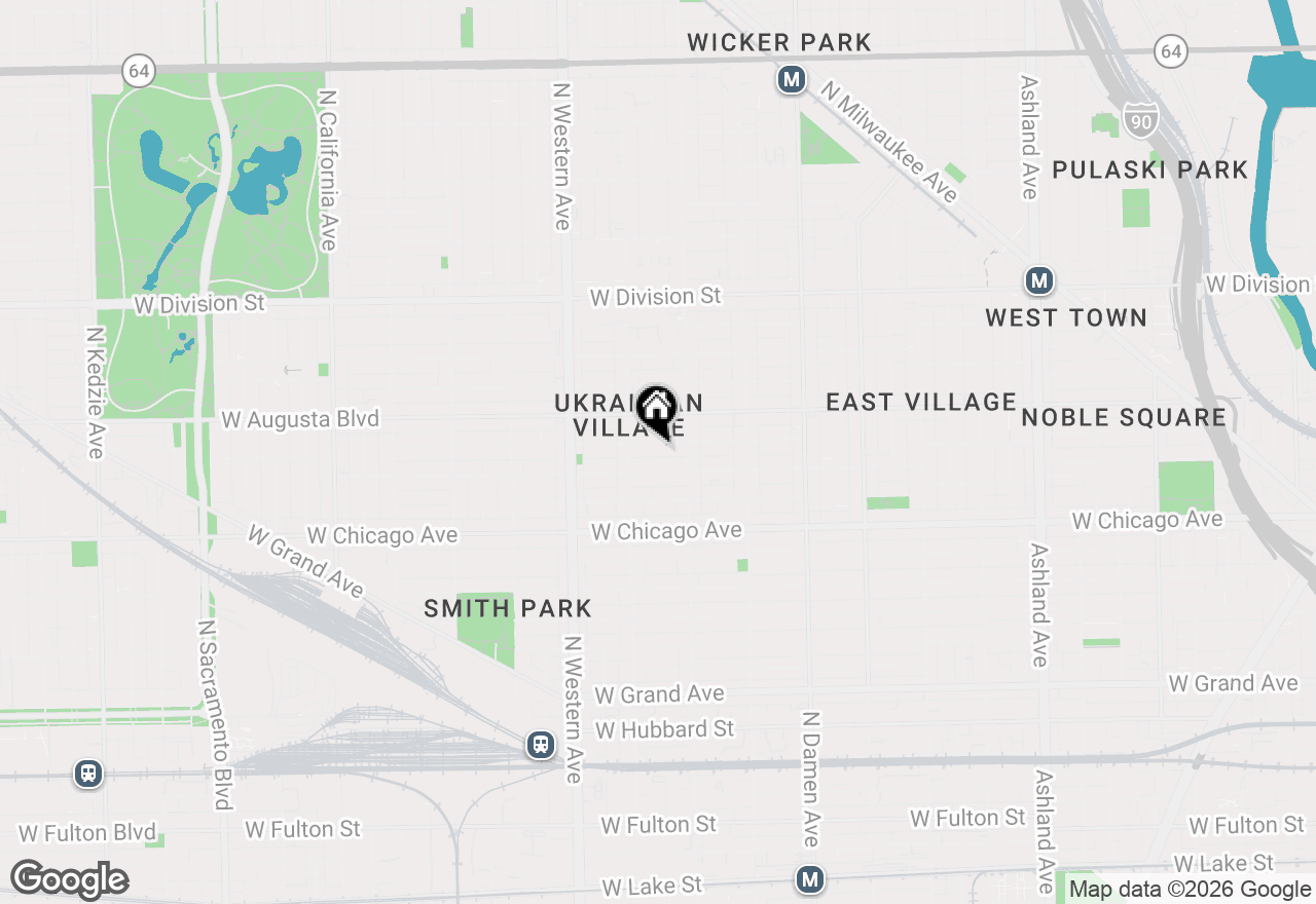 Map of 2231 W Walton Street #2, Chicago, IL 60622
